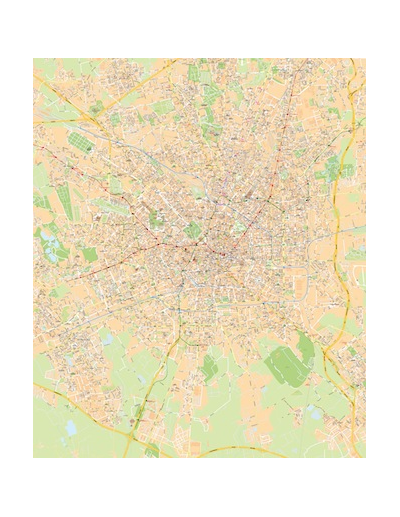 Mappa di Milano - PANNELLO 100x120 cm