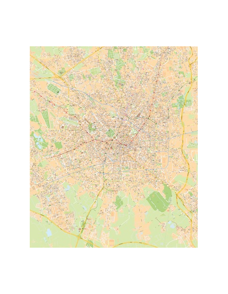Mappa di Milano - PANNELLO 100x120 cm