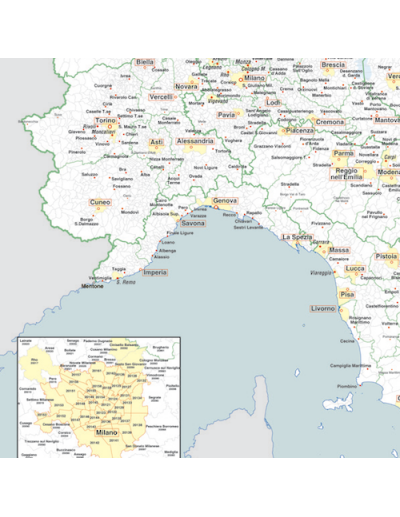 Mappa dell'Italia Amministrativa - PANNELLO...